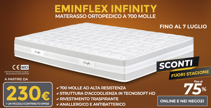 Materassi ortopedici - Offerta Eminflex - Infinity